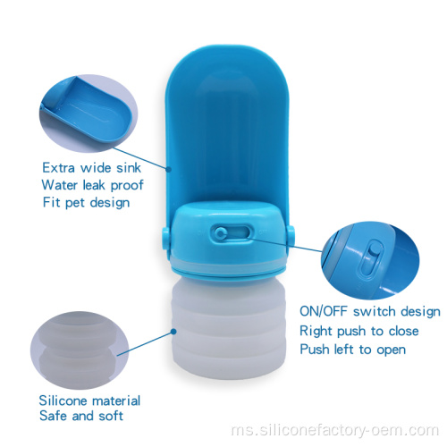 Bekalan Perjalanan Peminum Air Portable Portable Silicone